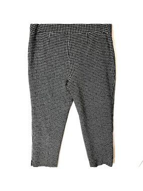Zac & Rachel Casual Pants Womens Plus Size18W Black & White Checkered Print Y2K